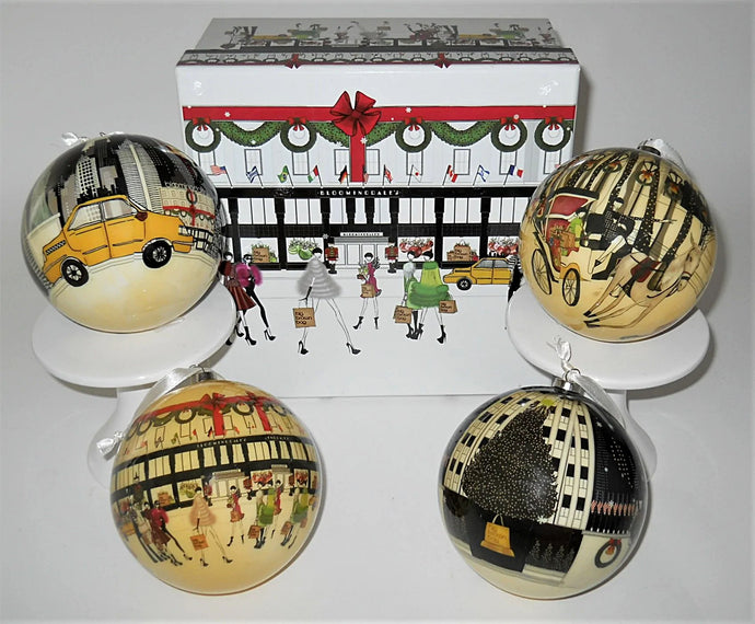 Bloomingdale's Multi-Color Holiday Ornament Set of Four