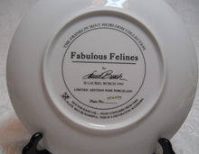 Franklin Mint "Fabulous Felines" by Laurel Burch. Limited Edition Fine Porcelain Plate, 1994