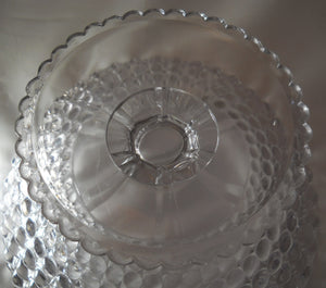 Thousand Eyes Clear EAPG Footed Candy Bowl by  Richards & Hartley Glass Company, c.1887