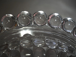 Thousand Eyes EAPG Richards and Hartley Glass Company Footed Candy Dish with Lid, c.1887