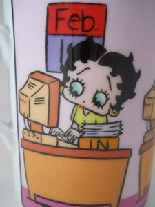 Betty Boop The Danbury Mint Fine Porcelain 8oz. Mug Collection of Six.