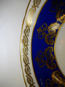 Paragon By Appointment Cobalt Blue and Gold Bone China Teacup and Saucer. England