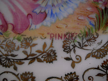 Lubern England Bone China "Pinkie" Hand Painted 3-Piece Tea Cup, Saucer and Plate Set.