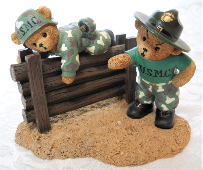 USMC Faithful Fuzzies Boost of Confidence Marine Corps Boot Camp Bears by The Hamilton Collection