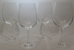 Bloomingdale's 19oz Bordeaux Wine Lead Free Crystalline Glass Collection of Four