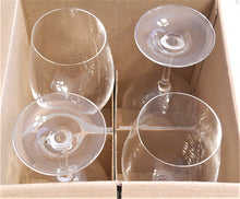 Bloomingdale's 19oz Bordeaux Wine Lead Free Crystalline Glass Collection of Four