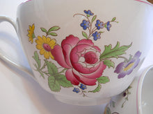 Spode Marlborough Sprays Jumbo A Cup ' O' Kindness Teacup Set of Two, ENGLAND.