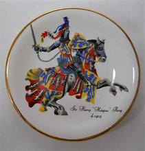 England Medieval Knights 5-Piece Decorative Porcelain Trinket Dishes