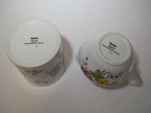 Spode Marlborough Sprays Creamer and Jam/Jelly (no lid) Jar Set. England.