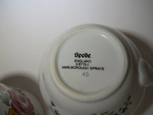 Spode Marlborough Sprays Creamer and Jam/Jelly (no lid) Jar Set. England.