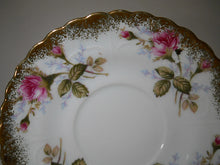 Royal Sealy China Pink Rose and Gold Porcelain Teacup/Saucer Set. c.1950's