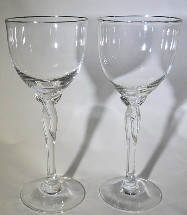 Sold at Auction: (24pc) Lenox Fine Crystal Fluted Wine Glasses