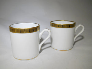 Richard Ginori Flat Demitasse Espresso Cup Fine China Collection of Four. Made In Italy.