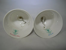 Crown Staffordshire Fine Bone China Sweetheart Rose and Bluebell Bell Pair. England.