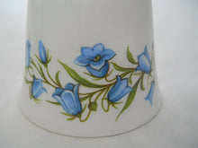 Crown Staffordshire Fine Bone China Sweetheart Rose and Bluebell Bell Pair. England.