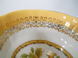 Elizabethan Versailles Yellow/ Gold/ Floral Fine Bone China Tea Cup and Saucer Set. England
