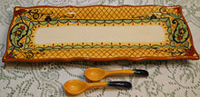 Corsica Crown Jewel Dipping Tray with Spoons Set. RESERVED FOR TERI.