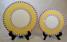 Villeroy and Boch Germany Fine China Twist Bea Yellow, Blue and Red 6-Piece Dinnerware/ Tableware Place Setting