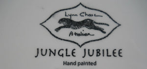 Lynn Chase Jungle Jubilee Macaw Centerpiece Bowl, 2006