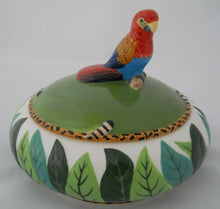 Jungle Jubilee Macaw Centerpiece Bowl by Lynn Chase, 2006