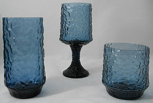 Lenox Impromptu Dark Blue 14- Piece Crystal Goblet, Iced Tea, and Old Fashioned Glass Collection 