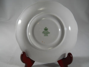 Royal Standard Fine Bone China England Black and Pink Roses Teacup/Saucer Set