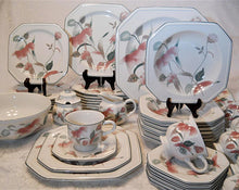 Mikasa Continental Silk Flowers 44-Piece Dinnerware / Tableware  Collection for Eight. Discontinued.