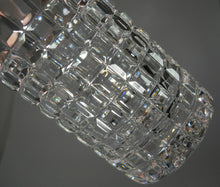 Faceted Square Cut Crystal Highball Glass Collection of Seven