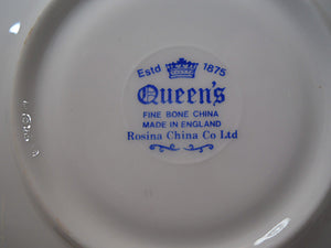 Rosina-Queens Fine Bone China Roses and Country Cottage Tea Cup and Saucer Set