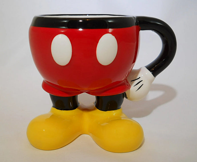 Walt Disney Parks Mickey Mouse Red Shorts and Yellow Shoes Authentic Ceramic Mug