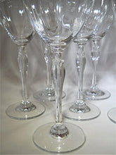 Mikasa Spring Petals Clear Optic Crystal Wine Glass Collection of Seven