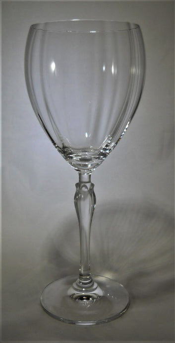 Mikasa Spring Petals Clear Crystal Water Goblet Collection of Four