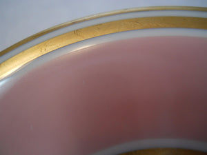 Pickard Pink and Gold Floral Hand Painted & Signed Edward S. Challinor, c.1938 Demitasse Cup/ Saucer Collection of Five