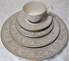  Franciscan Masterpiece China Grey Renaissance 50-Piece Dinnerware / Tableware Collection for Ten