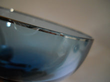 Lenox Crystal Blue Shadow with Platinum Trim Champagne Coupe/ Sherbet Glass Set of Five