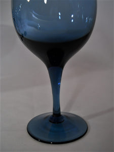 Lenox Blue Shadow Crystal Wine Glass Set of Four