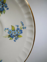 Majestic Choice England Blue Flowers Fine Bone China 3-Piece Cup and Saucer/ Plate Set. c.1972