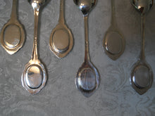 Silver Plated Pink and Rose Teacup Cameo Spoon Collection of Six