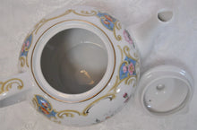 Andrea By Sadek Amore 5 Cup Porcelain Floral and Scroll Teapot, 1996-2003