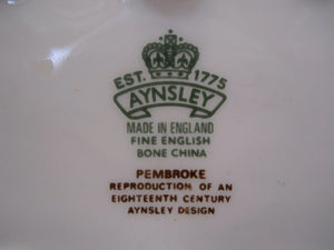 Aynsley Pembroke Fine English Bone China Oval Shell Design Dish