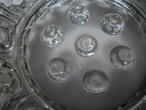 Canton Glass Company Antique EAPG Dewdrop Hobnail Dessert Bowl Collection of Five, c.1885-1902