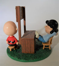 Peanuts Lucy and Charlie Brown Limited Edition "Good Grief" Plate and "The Psychiatrist" Figurine by The Danbury Mint