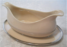 Franciscan Gladding McBean & Co. Huntington Ivory and Platinum Trim 52-Piece Dinnerware Collection for Ten, c.1954