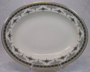 Minton Grasmere Blue 51-Piece Bone China Dinnerware Collection for Eight. England