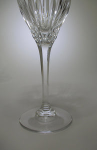 Mikasa Arctic Lights Platinum Rim Crystal Water Goblet Collection of Five