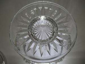 Stuart England Blown Glass Hampshire Footed Candy Dish with Lid.
