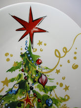 Pottery Barn 16" Christmas Tree Oval Serving Platter.
