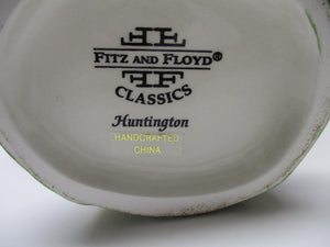 Fitz and Floyd Huntington Quail Sugar Bowl and Creamer Set