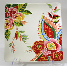 Eva Mendes Vida Rose Print Earthenware Dinner Plate Collection of Seven