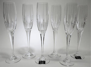 Mikasa Arctic Lights Fluted Champagne Collection of Six
